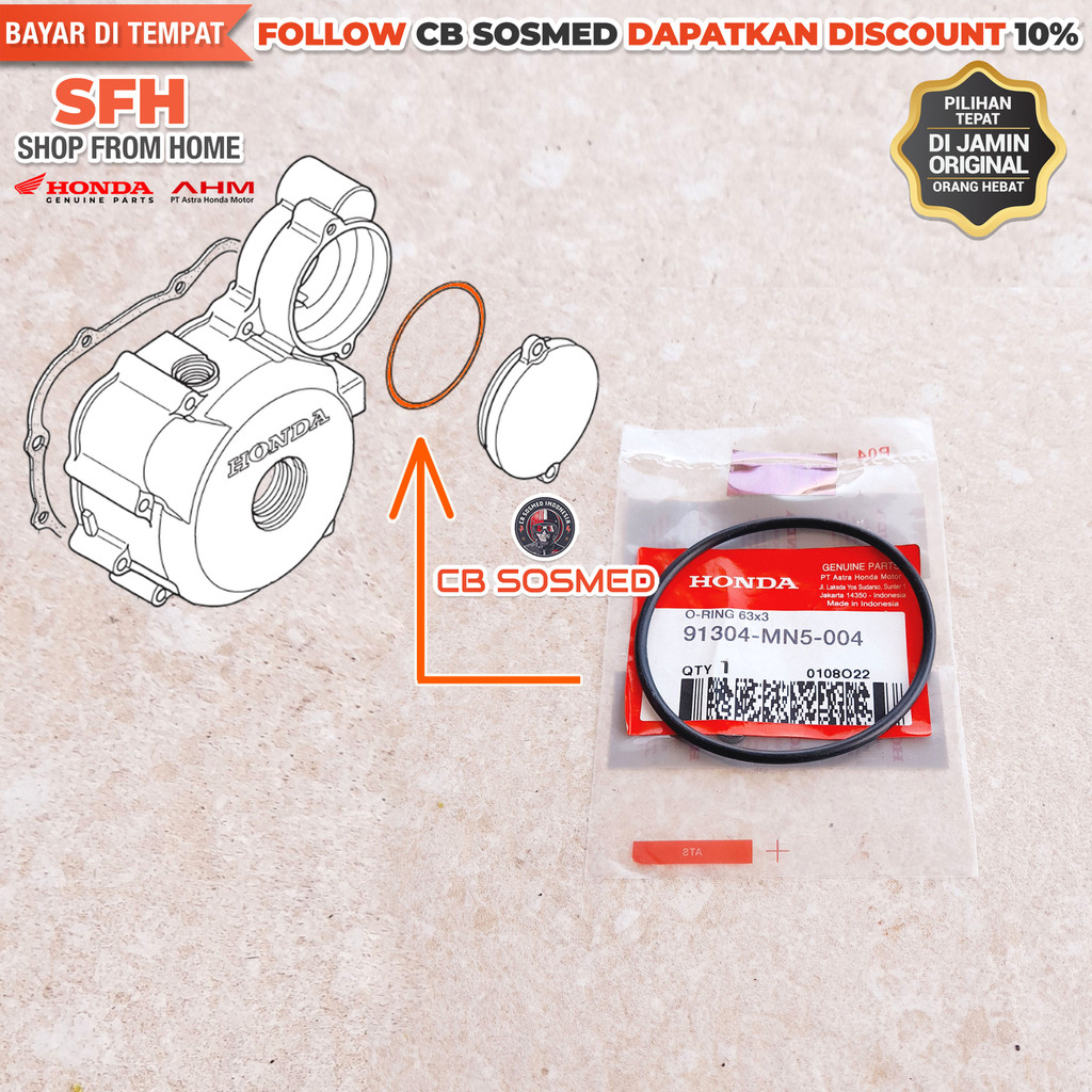 Oring Tutup Dinamo Stater Tiger Revo O-ring Cover Dinamo Starter Tiger Revolution O Ring 63x3 Tutup 