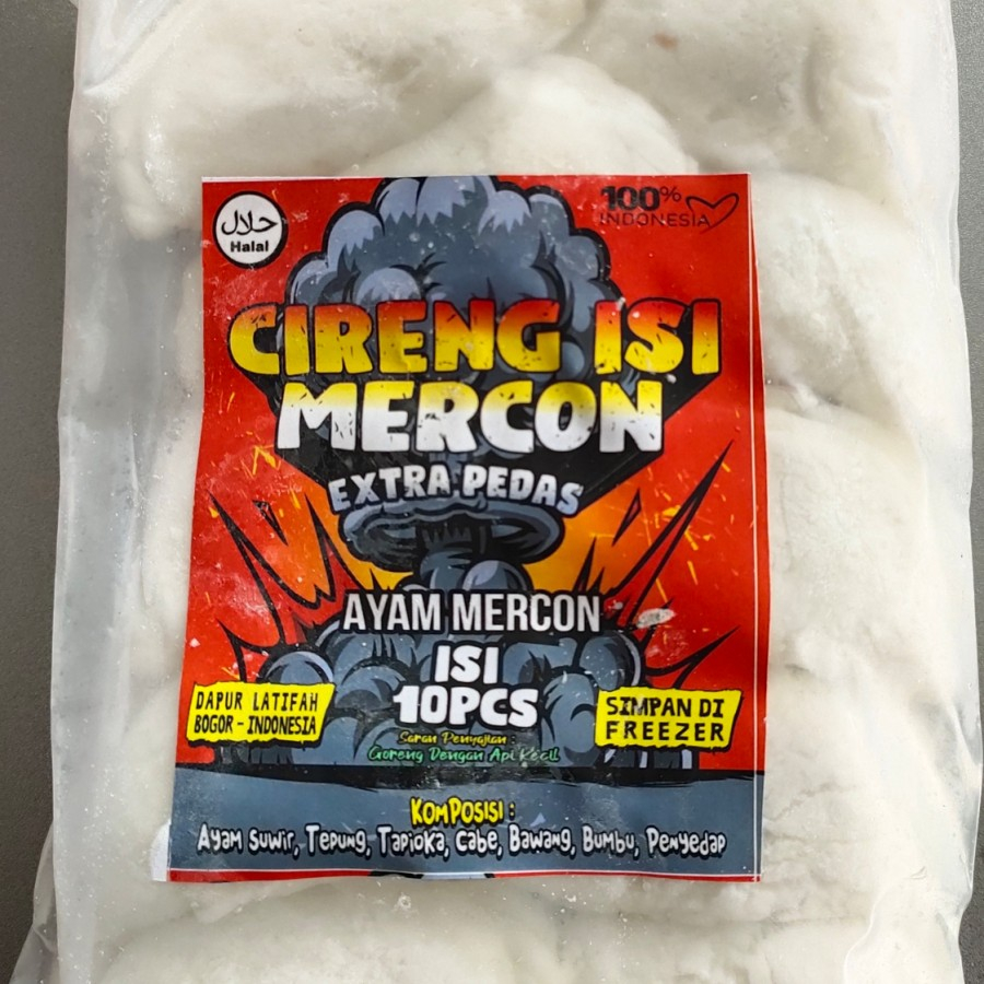 

Cireng Mercon isi 10pcs Rasa Ayam/Bakso/Cakalang