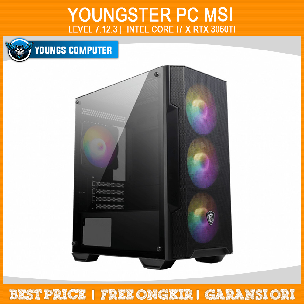 YOUNGSTER PC MSI | Level 7.12.3 | Intel Core i7 x RTX 3060Ti