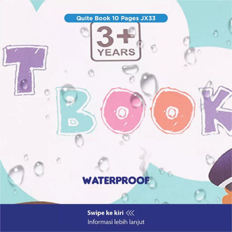 BT Quiet Book 10 Pages JX33 - Buku Edukasi Anak