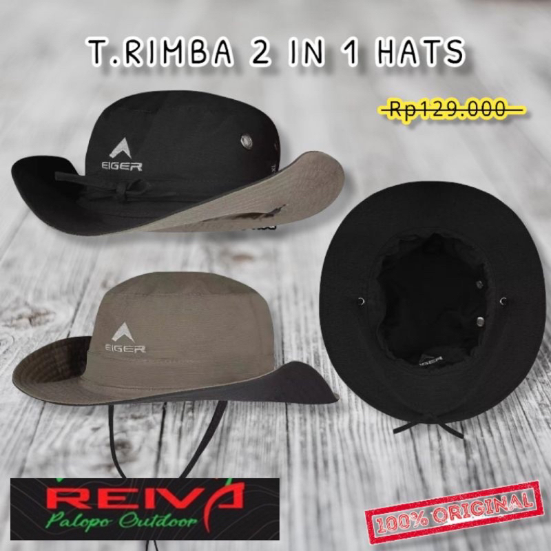 TOPI EIGER1989 T.RIMBA 2 IN 1 | D’JUNGLE HAT | CIVILIAN HAT | ABSTIKCKO HAT