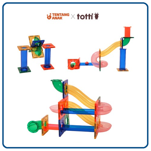 Tentang Anak Tinkermags Edition Ball Run Set 38pcs | Mainan Edukasi