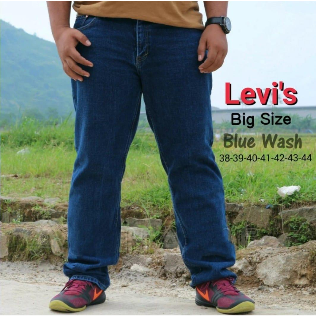 [JEANS JUMBO] CELANA JEANS PANJANG PRIA JUMBO STANDAR REGULER FIT SIZE 39-44