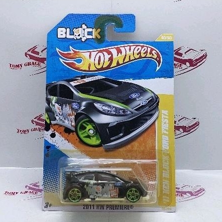 Hot Wheels '11 Ken Block Ford Fiesta Black (Bubble Kuning)