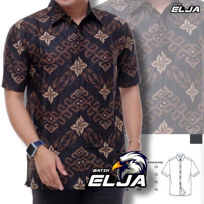 Baju Batik Pria Modern Lengan Pendek Model Terbaru Berkualitas Premium Seragam Kantor Dewasa Remaja Kekinian Atasan Cowok