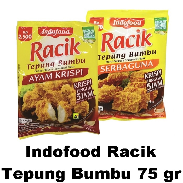 

Indofood Racik Tepung Bumbu 75 gr