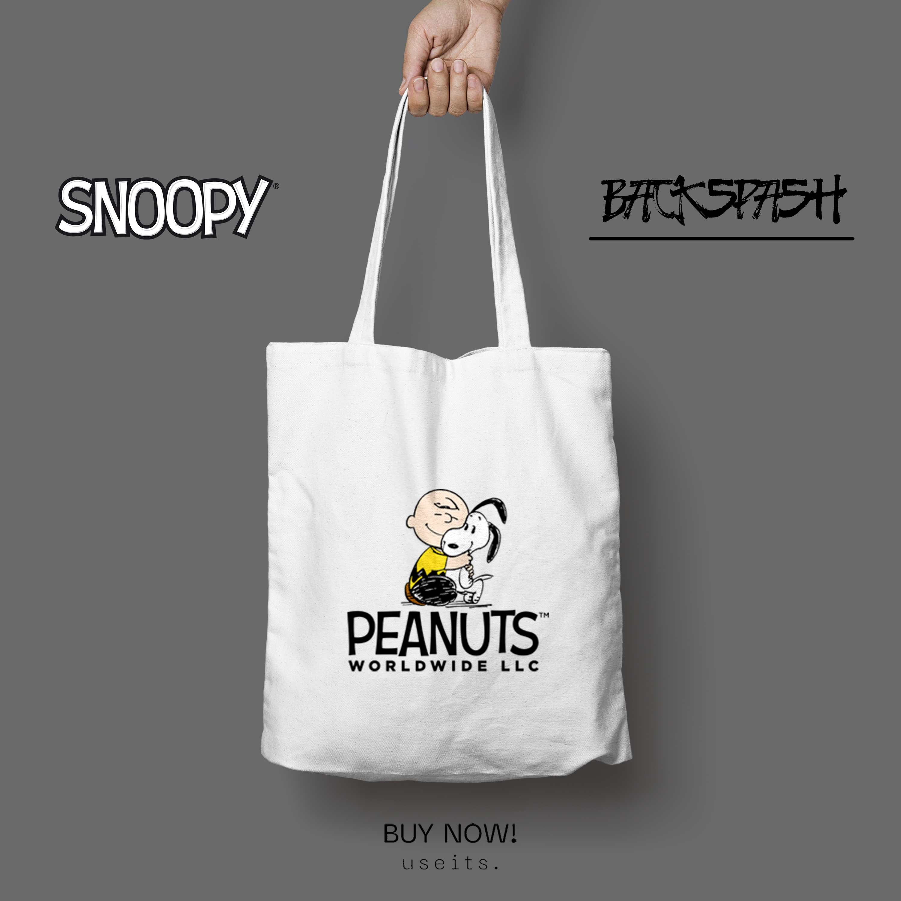 Totebag Tas Kartun Snoopy Lucu Pria Wanita - SNOOPY P