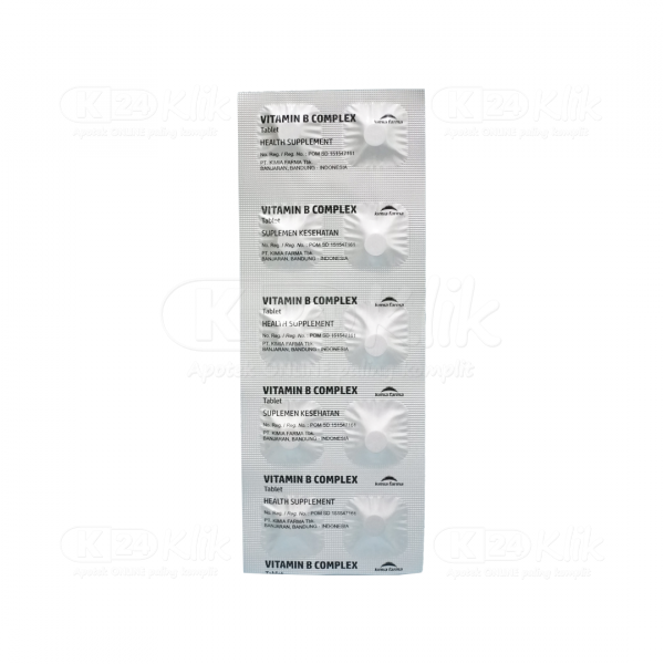 VITAMIN B COMPLEX KIMIA FARMA STRIP 10 TABLET (B KOMPLEKS)