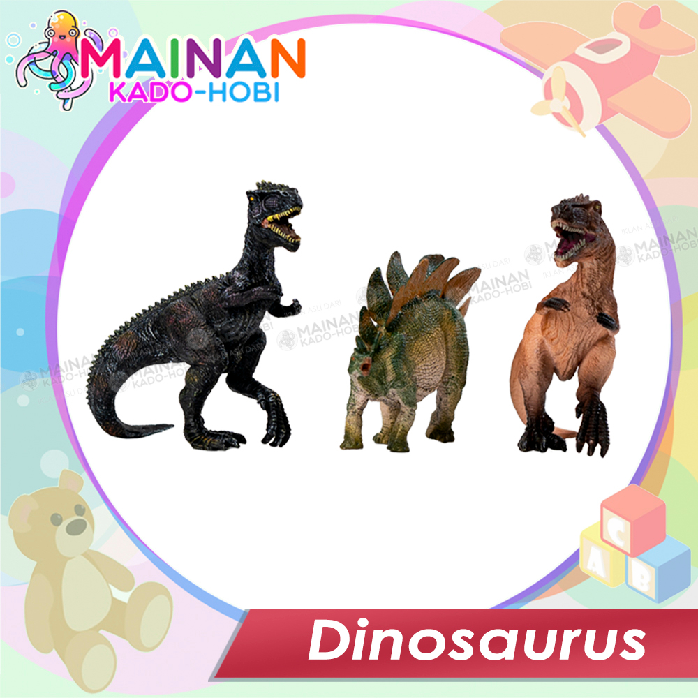 HADIAH ULANG TAHUN MAINAN ANAK MINIATUR ACTION FIGURE KARAKTER ANIMAL DINOSAURUS TYREX