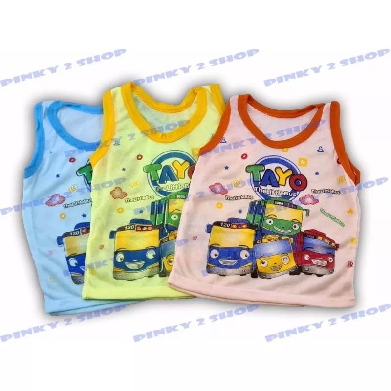 Kaos Dalam Singlet Anak Laki-laki Motif Kartun