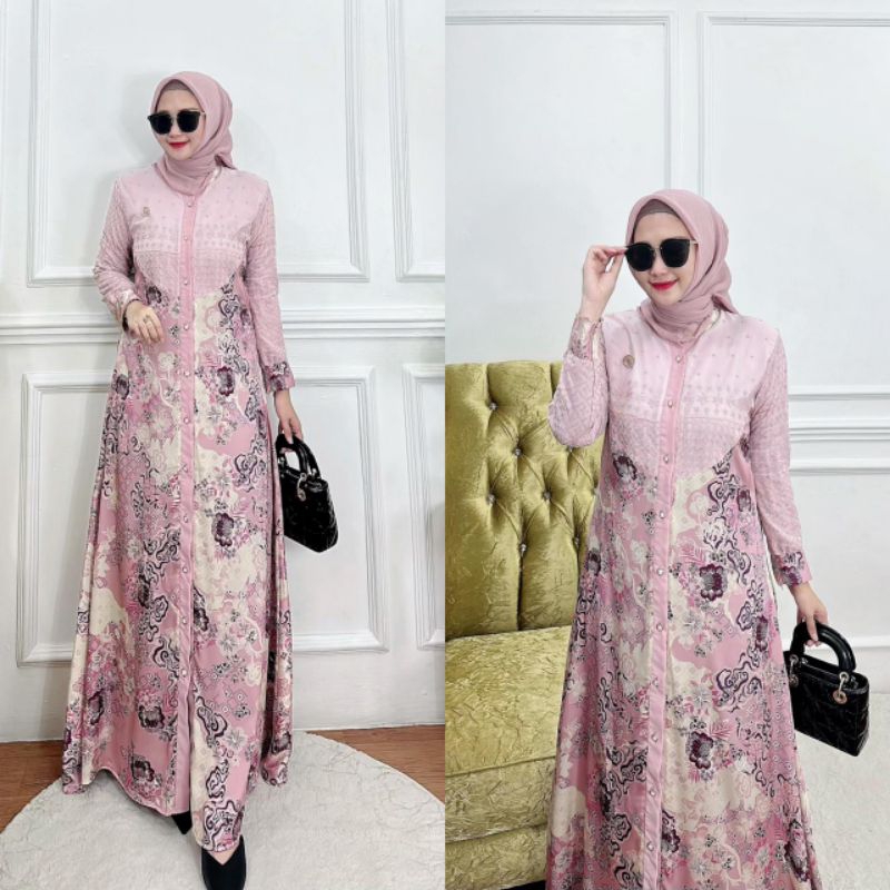 dress terbaru new Madinah ras/drees lebaran