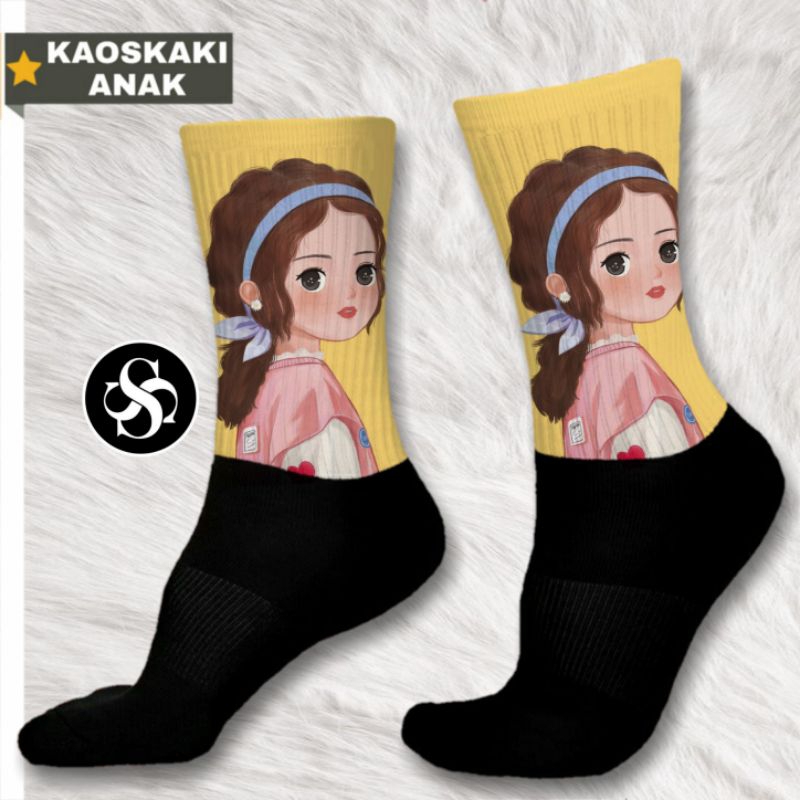 kaos kaki motif anak murah silky indo