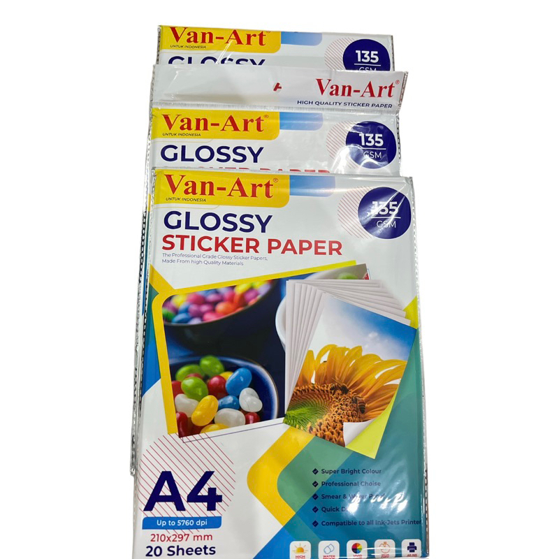 

Sticker Glossy Murah || Sticker Glossy Premium Paper || kertas Sticker Glossy High Quality