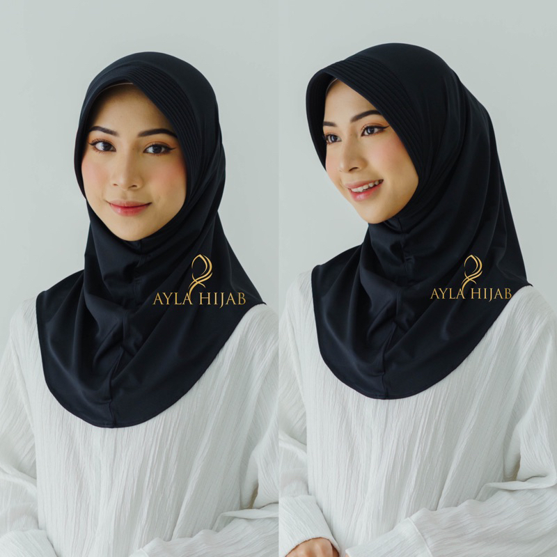 Bergo Sport Size M Menutup Dada Lebih Besar / Jilbab Sport Jumbo Menutup Dada / Clemira Bergo (SP JU