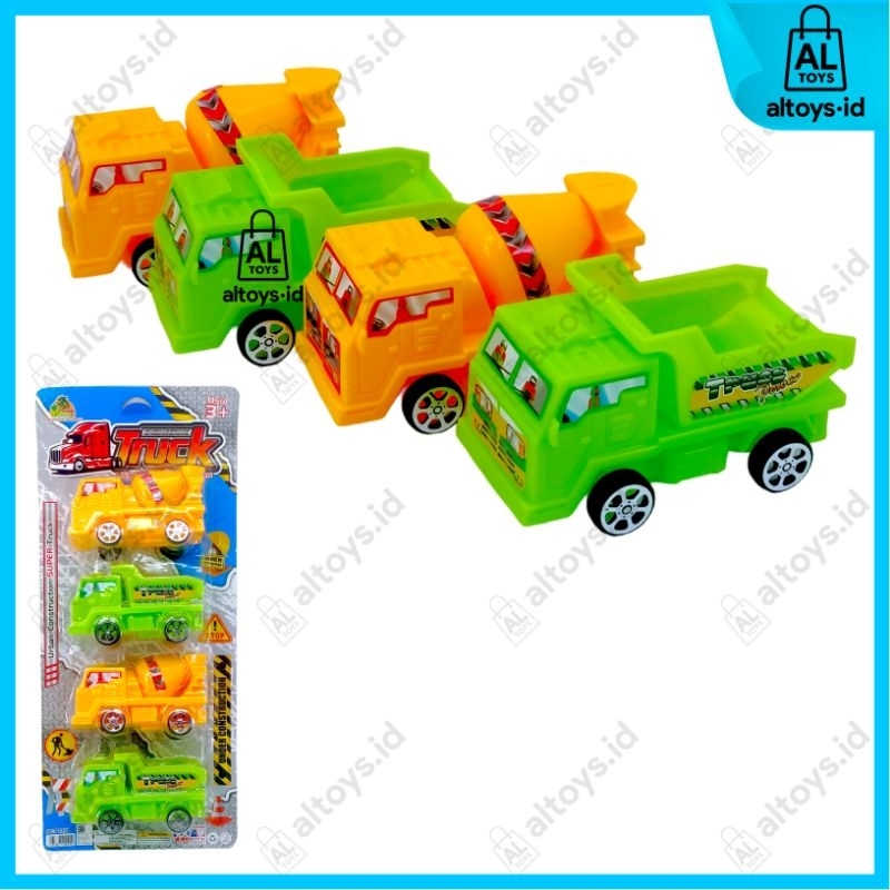 Mainan Mobil Mobilan Power Truck Konstruksi Construction Play Set OCT6376