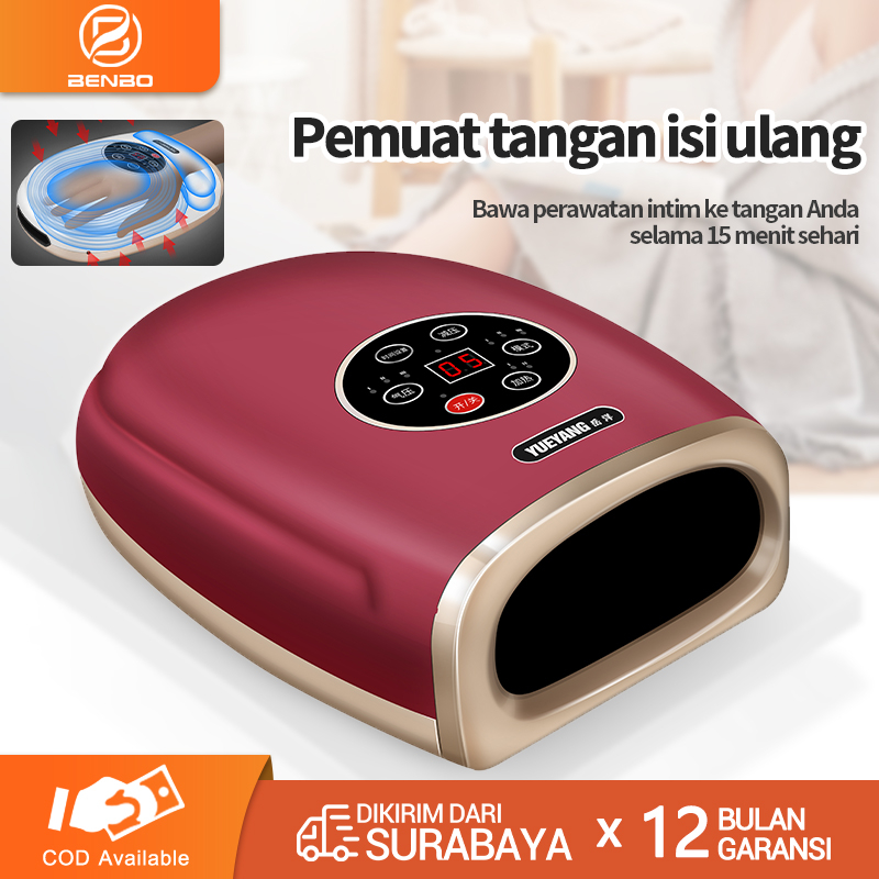 (Harga Khusus )Benbo Pijat Tangan Airbag Listrik Portabel / pemijat jari/ Airbag hangat pijat tangan