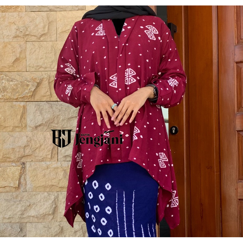 Blouse Kartini Batik Shibori Jumputan | Arunika Blouse