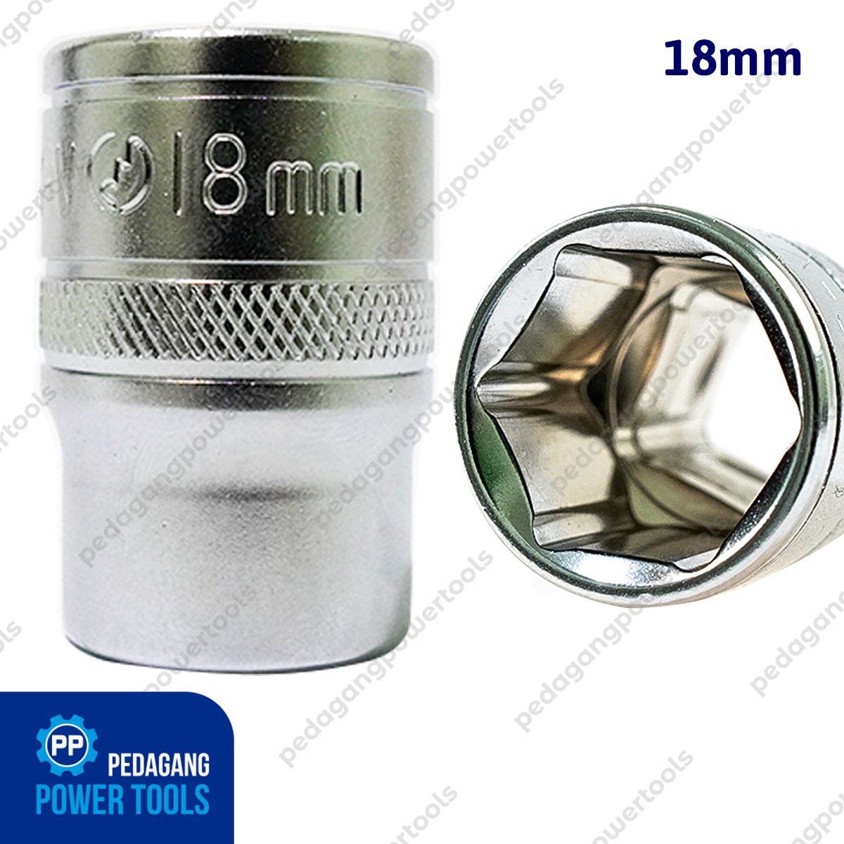 LIPPRO Mata Sok 1/2&quot; Inch 18 mm Anak Sock 6PT Kunci Socket Wrench Hex