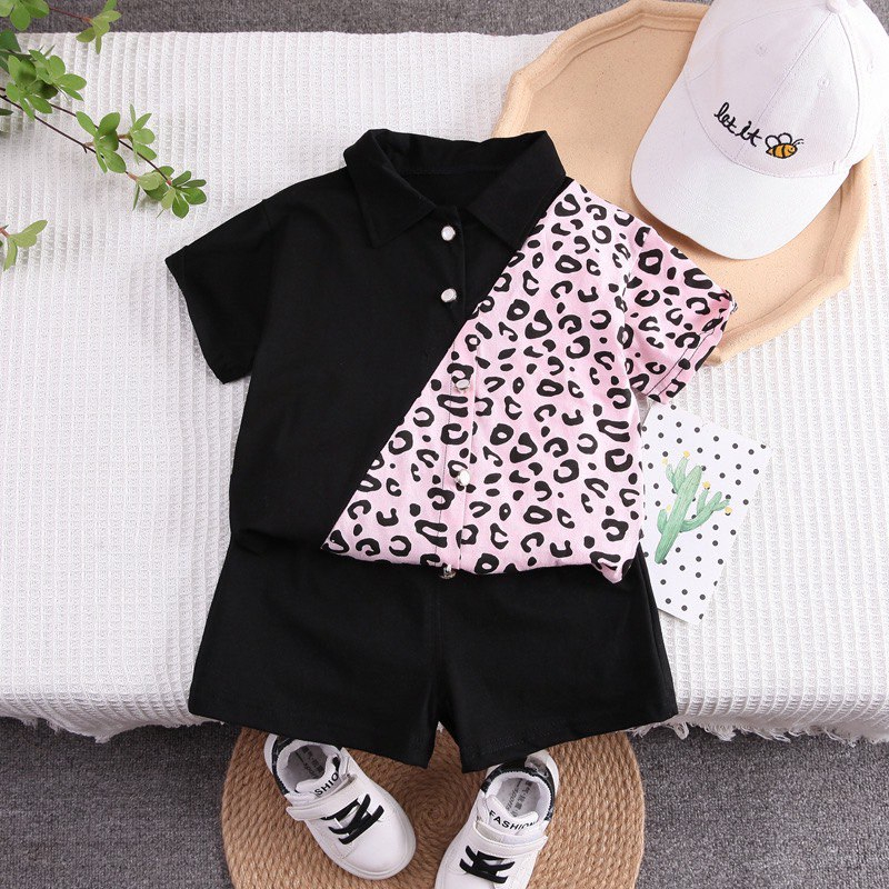 BARU LID7009 - Baju + Celana Pendek Cotton Set 2in1