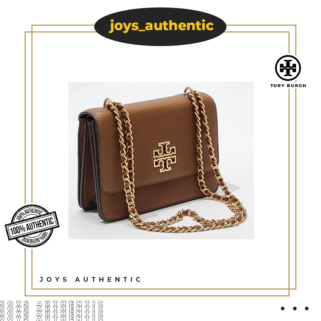 Tas Wanita Tory Burch TB Britten Small Adjustable Shoulder Moose Women Bag Authentic Original