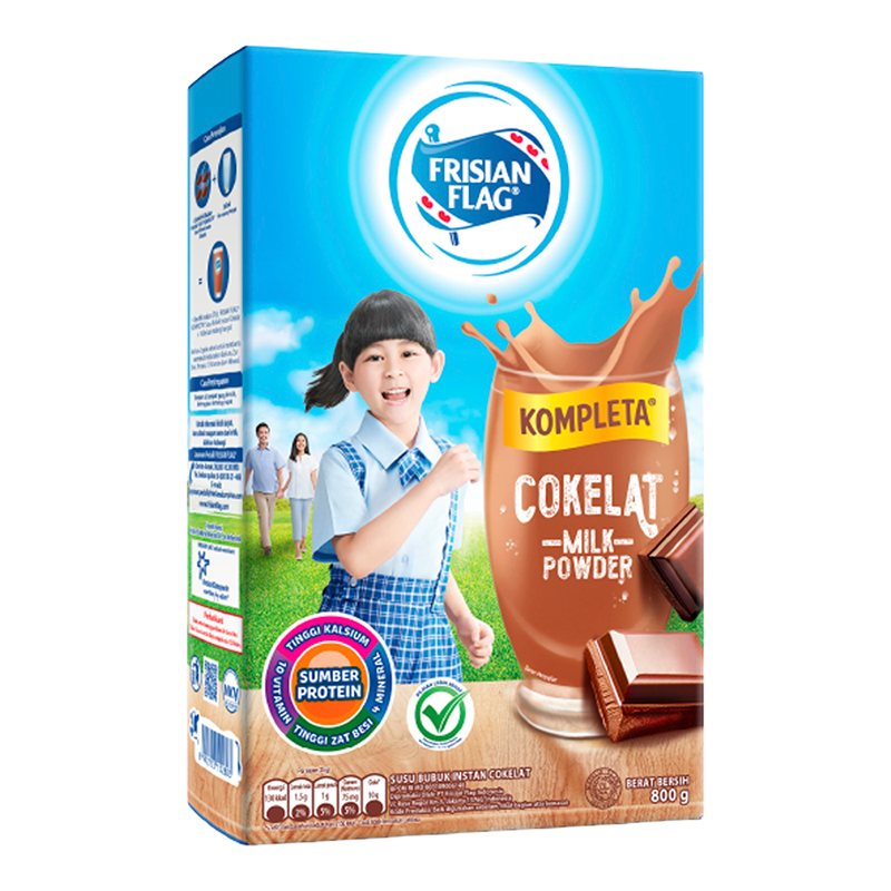 

Frisian Flag Kompleta Susu Bubuk Instan Cokelat 800 g