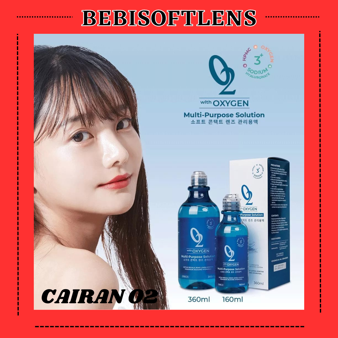 CAIRAN OMEGA O2 360ML NEW WITH OXYGEN CAIRAN SOFTLENS PEMBERSIH/ BB