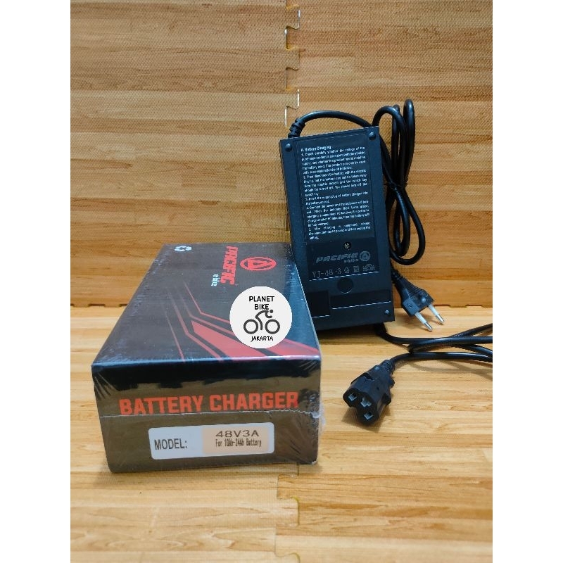 Charger Sepeda Listrik 48V 3A for 10-24ah battery E-bike Pacific