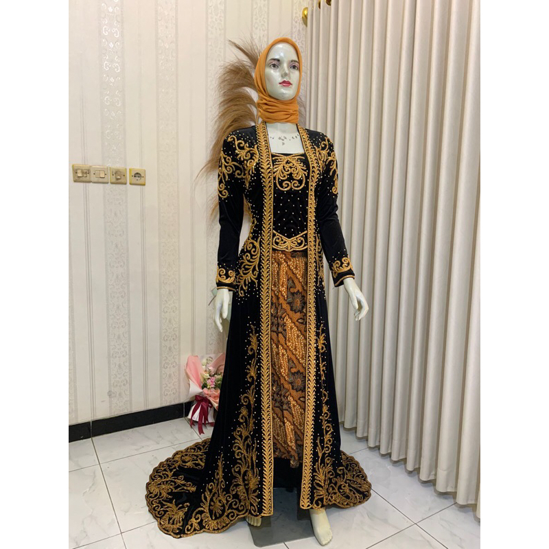 kebaya bludru kutubaru || kebaya bludru kutubaru murah || kebaya bludru kutubaru modern