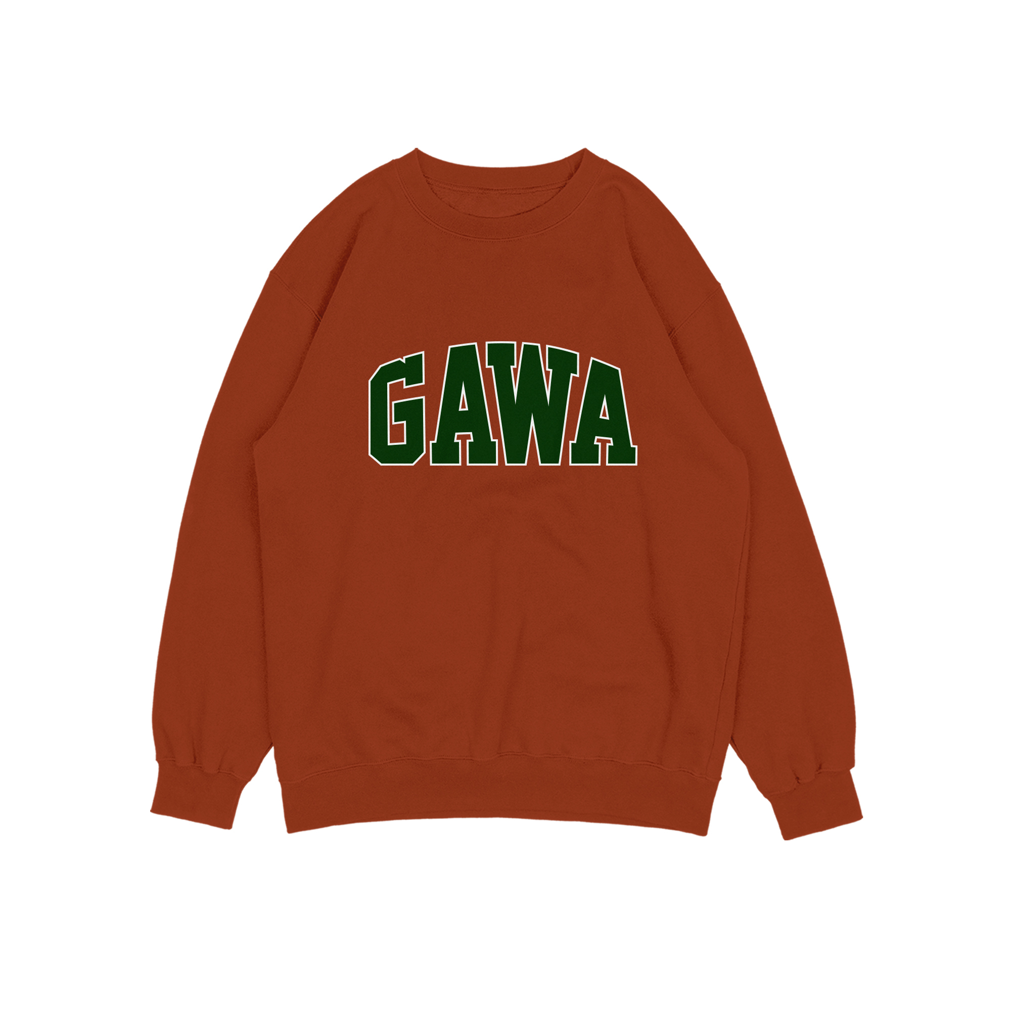 GREEN LOGO GAWA SWEATER CREWNECK PRIA WANITA Size M-XXL