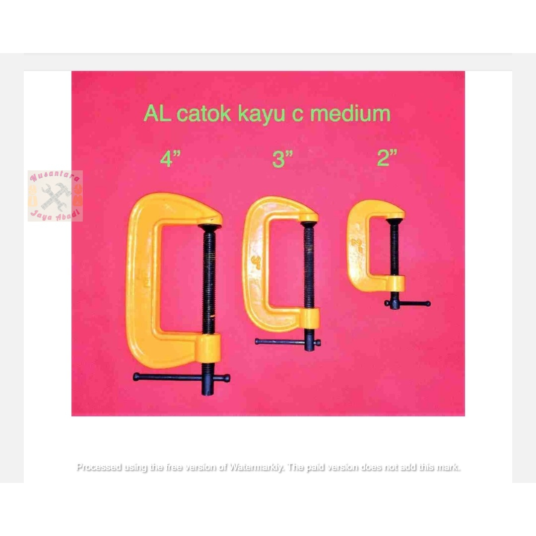 CLAMP C / KLEM  C C/ CATOK JEPIT KAYU