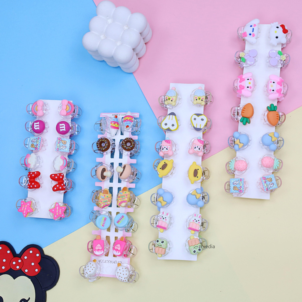 [SATUAN] Jepit Gigi Karakter -  Korea Hair Pin Jedai Jepitan Rambut Anak Perempuan Aksesoris Kualitas Import Kiosbalitaaprillia
