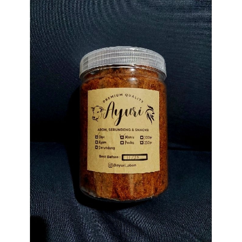 

Ayuri Abon Sapi Manis 250gr