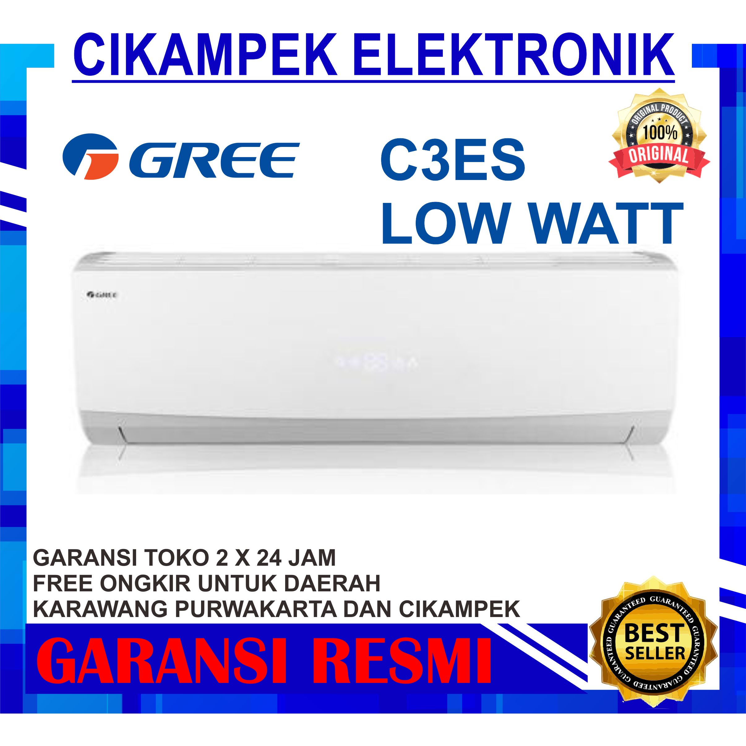 AC GREE GWC 05C3E SPLIT 1/2 PK LOW WATT 0.5 PK
