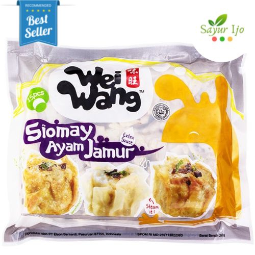 

Siomay Ayam Jamur Wei Wang Isi 15 Pcs / Pack Fresh Chicken Mushroom Dimsum Instant HALAL