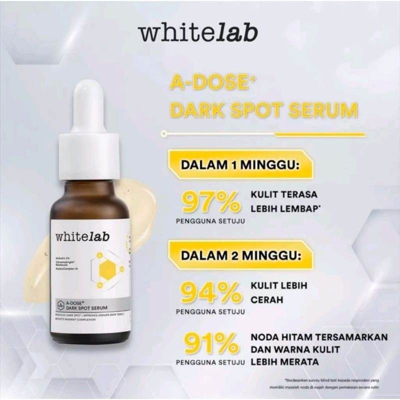 Whitelab A-Dose+ Dark Spot Face Serum Wajah Menyamarkan Noda Hitam