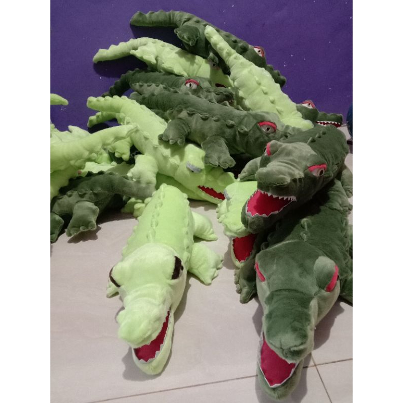 Boneka buaya/boneka crocodile ukuran 65cm mainan anak murah