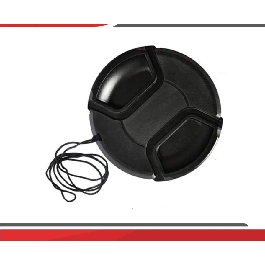 Lens cap tutup lensa kamera dslr nikon d3200 d3300 d34000 d5200 d53000 kit 18-55mm canon fix 50mm 52