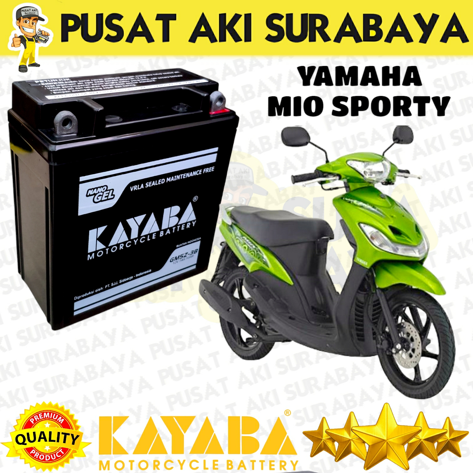 ORIGINAL KAYABA GM5Z KERING MOTOR YAMAHA MIO SPORTY MIO KARBU JUPITER Z MX 135 VEGA ZR MTX5AL YB5LB YT7C GT6A