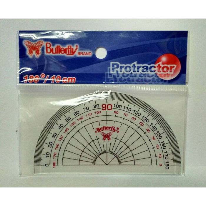 

Butterfly Penggaris Busur 180 Derajat