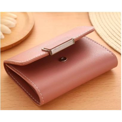 Dompet Trendy Korea Wanita Lipat IMPORT Fashion Tas Mini Wallet Kecil Kulit Cewek Pendek Polos Murah [MF]