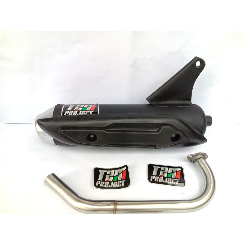 Stiker Knalpot copy tzm project Beat