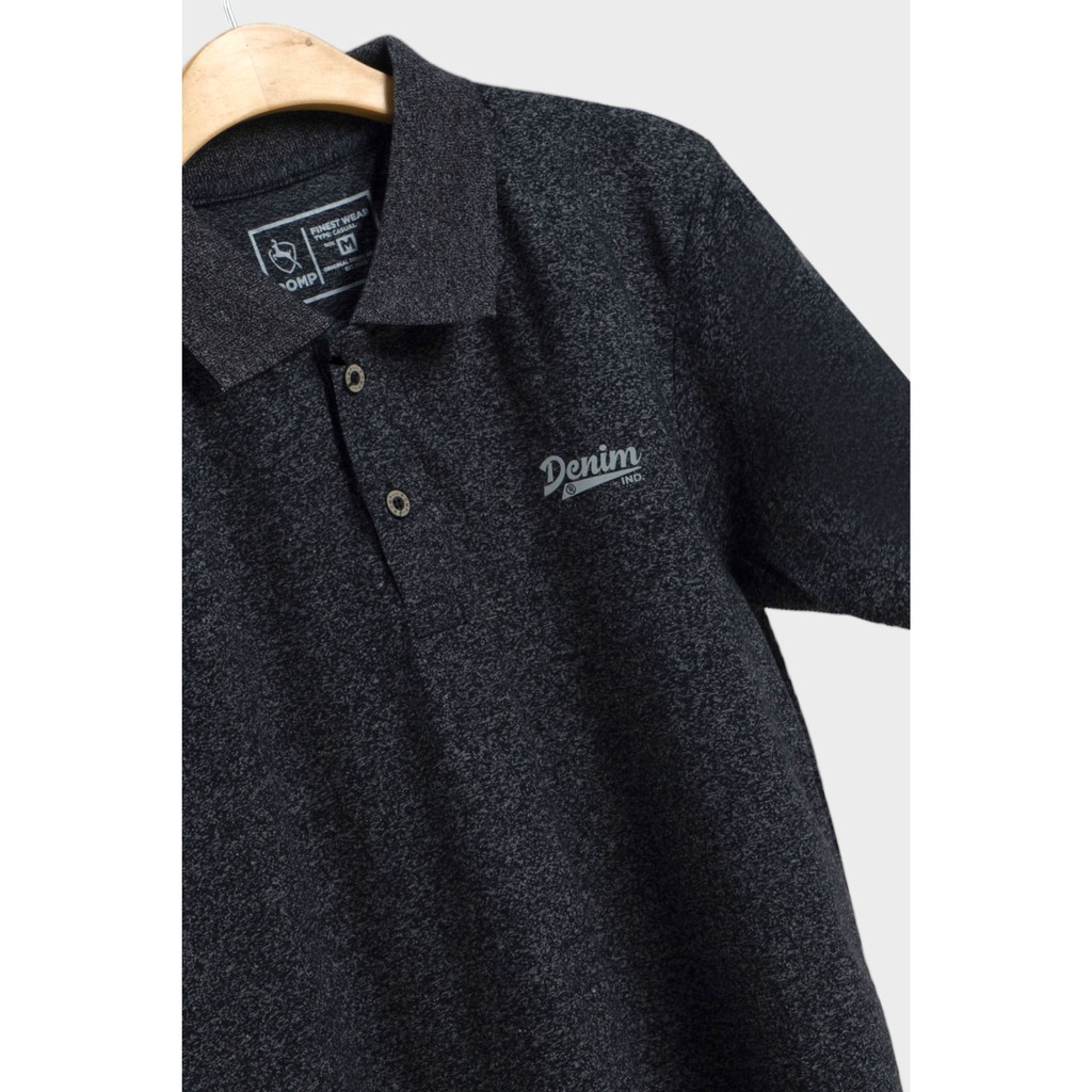 ROMP Kaos Polo Kerah Siro Pria - Sablon "Denim"