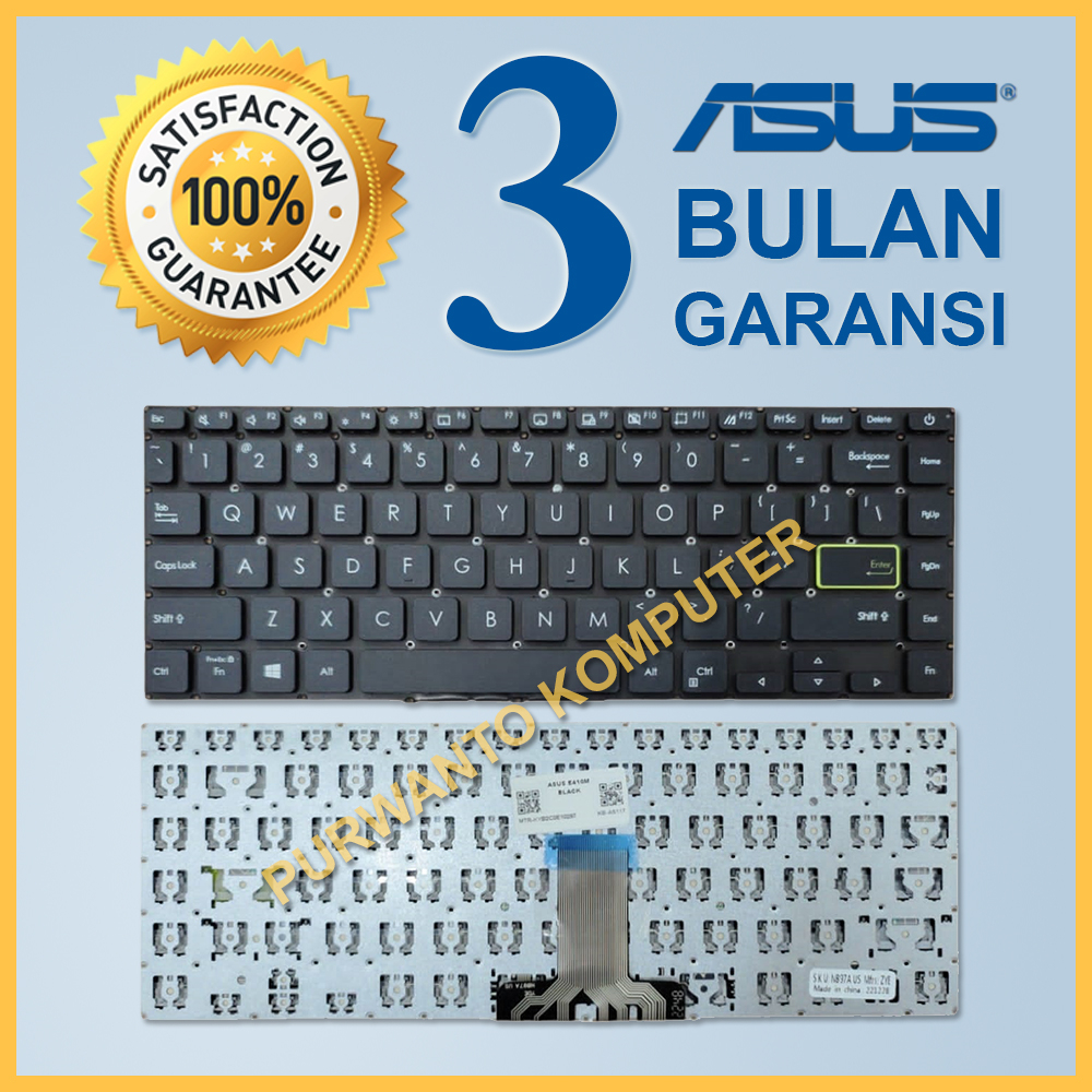 Keyboard Keybord Kibord Kibod Kibot Laptop Notebook Asus VivoBook E410 E410M E410MA K413 K413E K413E