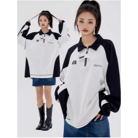 SWEATER OVERSIZE WANITA KOREA MINGDA M | SWEATSHIRT WANITA KOREAN STYLE | SWEATER KOREAN STYLE OVERSIZE