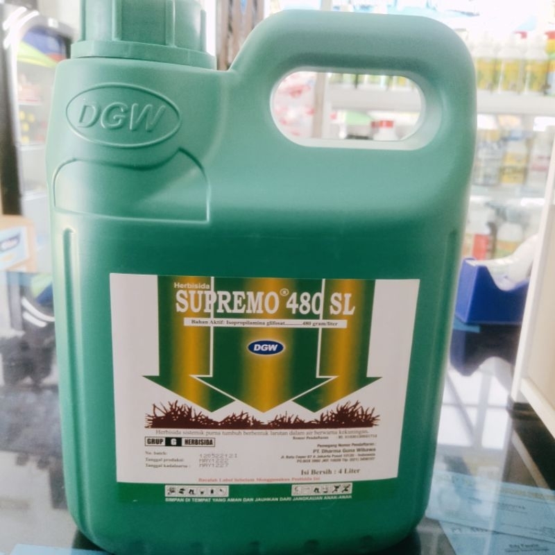 SUPREMO 480SL GLIFOSAT HERBISIDA 4 LITER