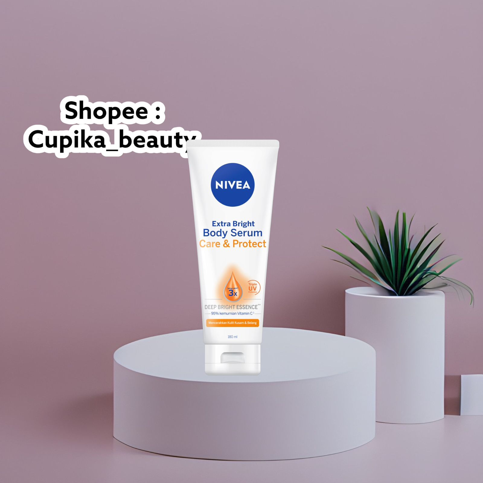 &lt; ui &gt; [ 180 ml body serum ] nivea care&amp;protect body serum 180ml // nivea body serum care and protect