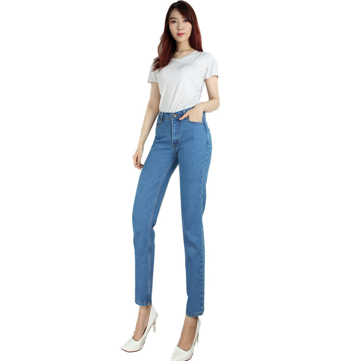 HipNop AGNES CELANA JEANS BOYFRIEND DENIM WANITA PLAIN POLOS CEWE CEWEK PAKAIAN WANITA BEST SELLER JELANA JEANS WANITA DEWASA