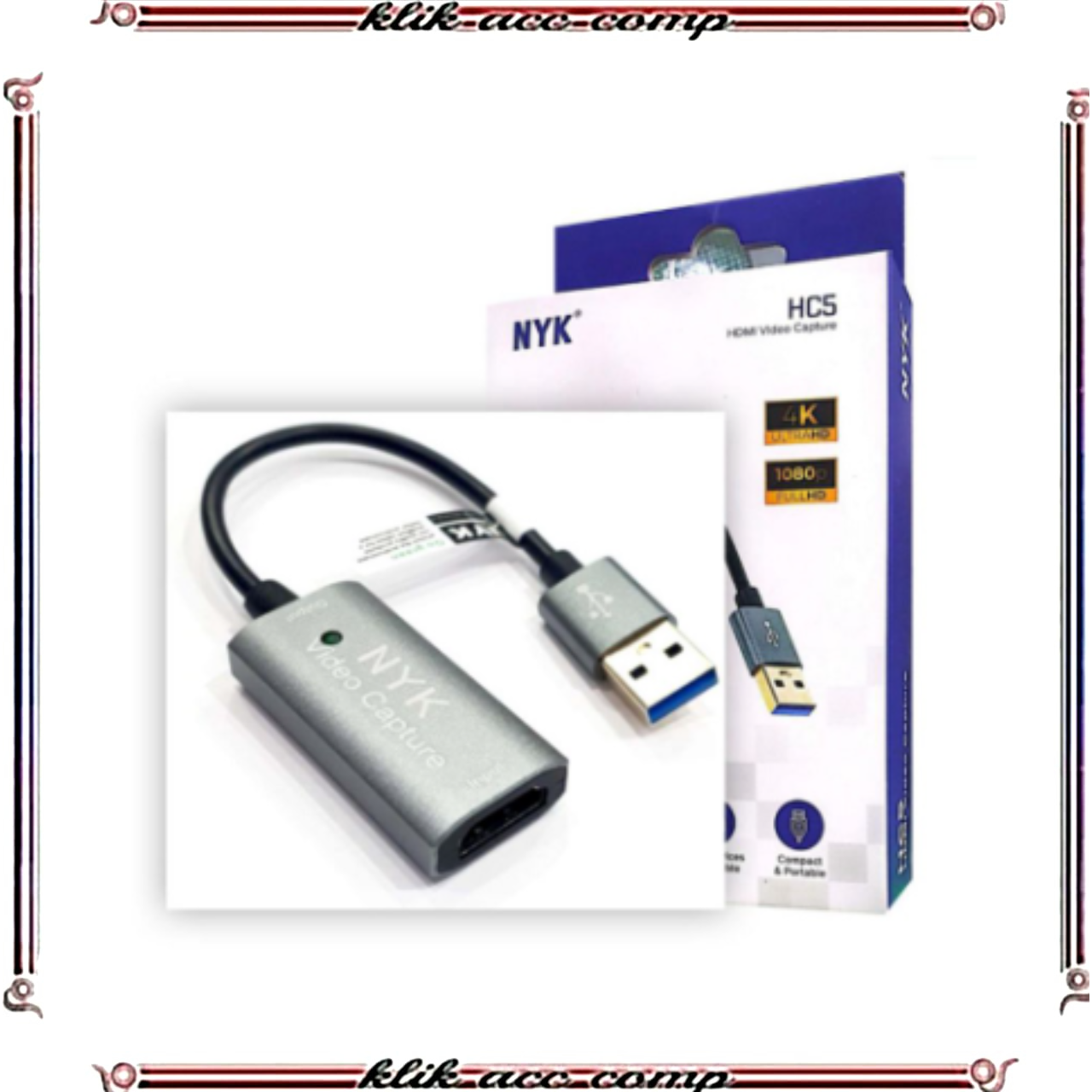 usb hdmi video capture 1080P 4k 3.0 for video recording gaming Streaming bergaransi