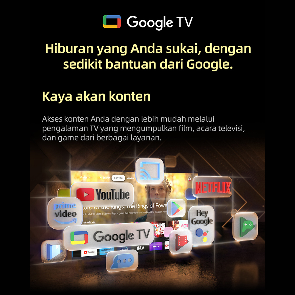 【Google TV】CHiQ 40 inch Smart TV Full HD-HDR10+DBX Dolby Audio Google Assistant Netflix Youtube Digital TV (L40G7P Pro)