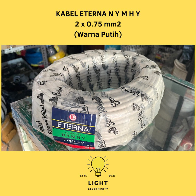 KABEL SERABUT ETERNA NYMHY 2 X 0,75 MM2 ECERAN